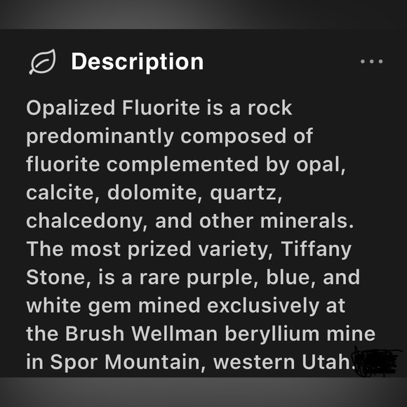 Opalized Fluorite Teardrop Ring with Vintage Design - Picture 6 of 6